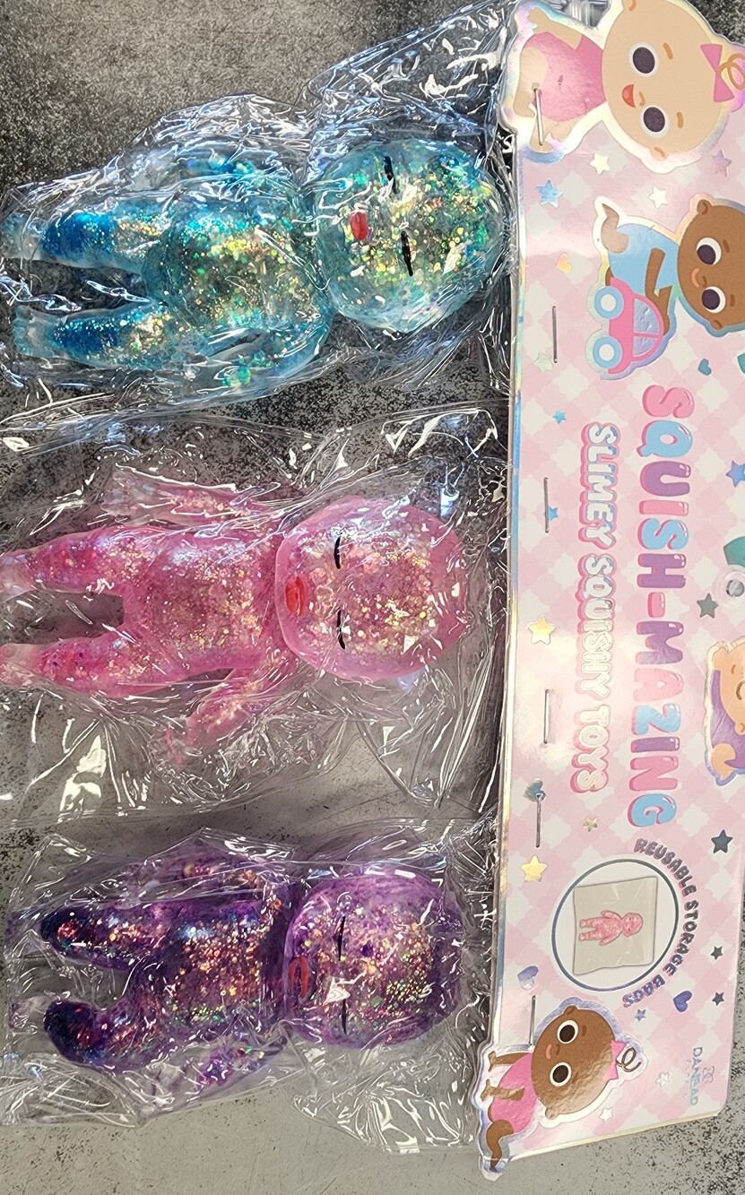 Pink,purple,and  Blue Sugar Baby Squishy
